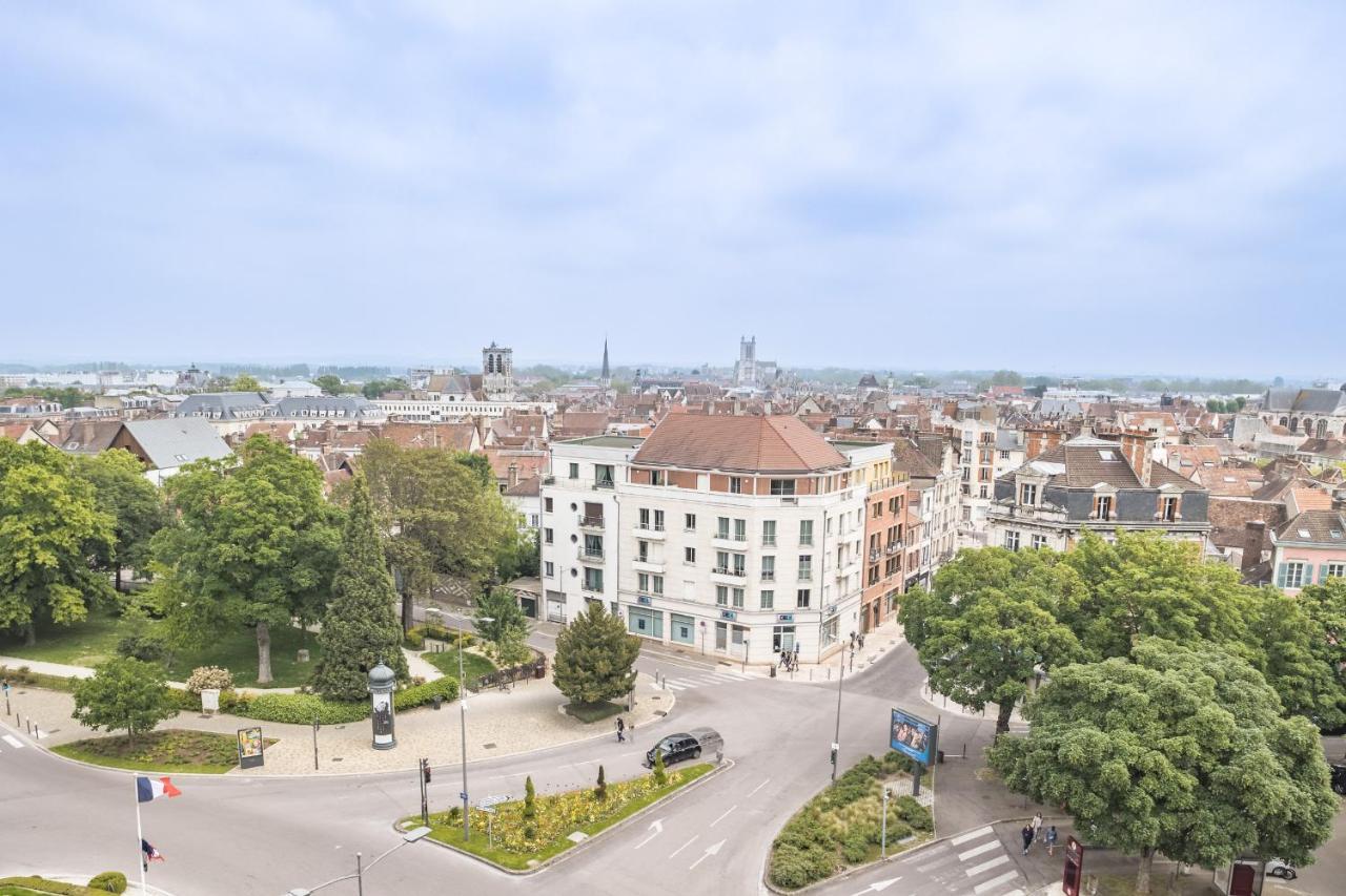 Ferienwohnung Evasion Urbaine - Vue Panoramique - Proche Gare Troyes Exterior foto