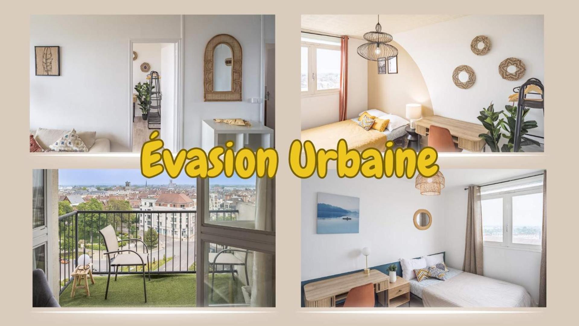 Ferienwohnung Evasion Urbaine - Vue Panoramique - Proche Gare Troyes Exterior foto